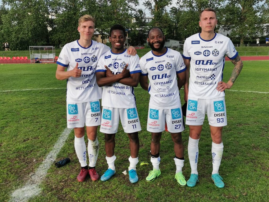 D2 Finlande: 1er but pour Joslyn Luyeye Lutumba, le Mikkelin Palloilijat retrouve le goût du succès