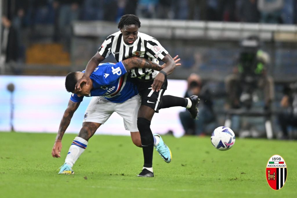 Coupe d’Italie: Fin de parcours pour Christopher Lungoyi et Ascoli sortis par la Sampdoria de Gènes