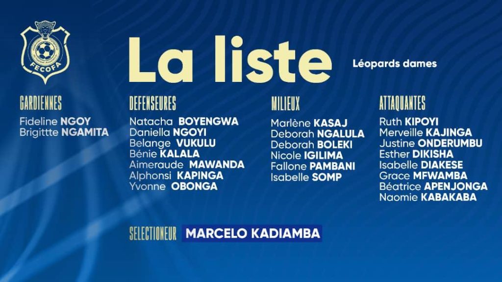 Élim/CAN féminine Maroc 2024 : les 23 Léopards pour défier les Amazones du Bénin