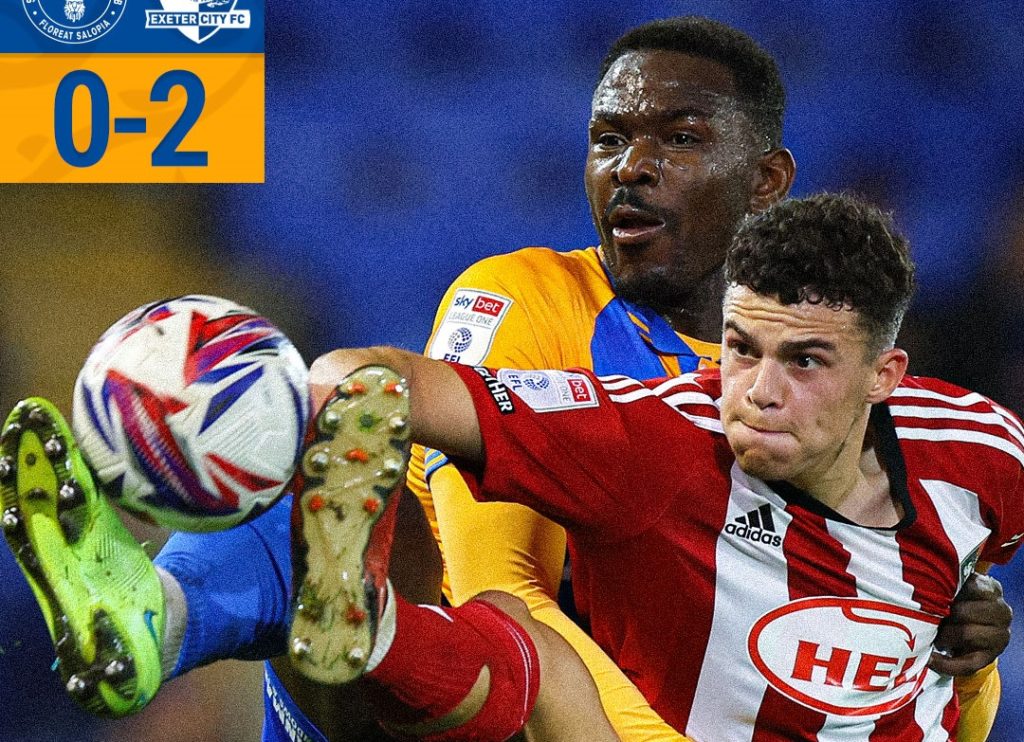 D3 Angleterre: Aristote Nsiala et Shrewsbury Town dans une très mauvaise passe