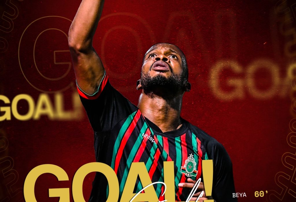 D1 Maroc: Le 2ème but de Joel Beya n’a pas été d’une grande utilité aux FAR de Rabat face au COD Meknès