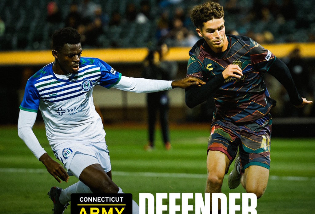 D2 Etats Unis: 1er but de la saison pour Beverly Makangila avec Hartford Athletic déjà assurés des Play Off