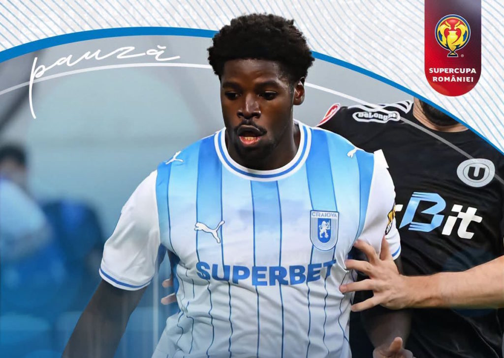 Roumanie/Super Coupe: 1er trophée de la saison pour Steven Nsimba et l’Universitatea Craiova avec le congolais déjà décisif